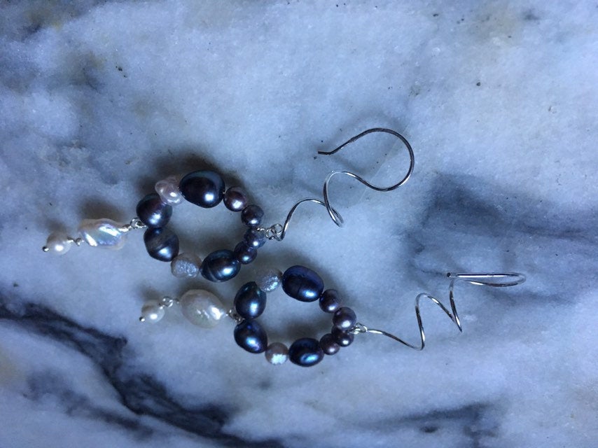 Cordelia baroque pearl earrings