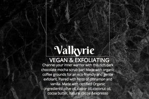 Valkyrie Vegan Dark Chocolate Mocha Scrub bar