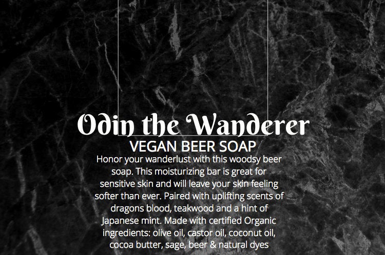Odin The Wanderer, Vegan Beer Soap