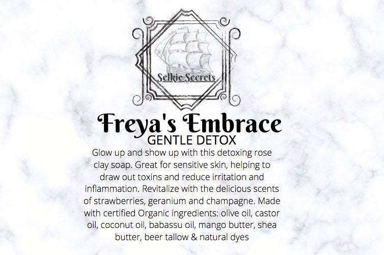 Freya’s Embrace Rose Clay Soap